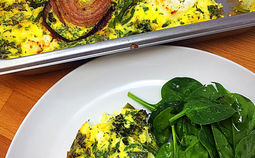 Vegetable & Goats Cheese Frittata